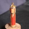 Hybrid Key Chain Lighter Cottonwood Burl with Red