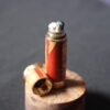 Hybrid Key Chain Lighter Cottonwood Burl with Red