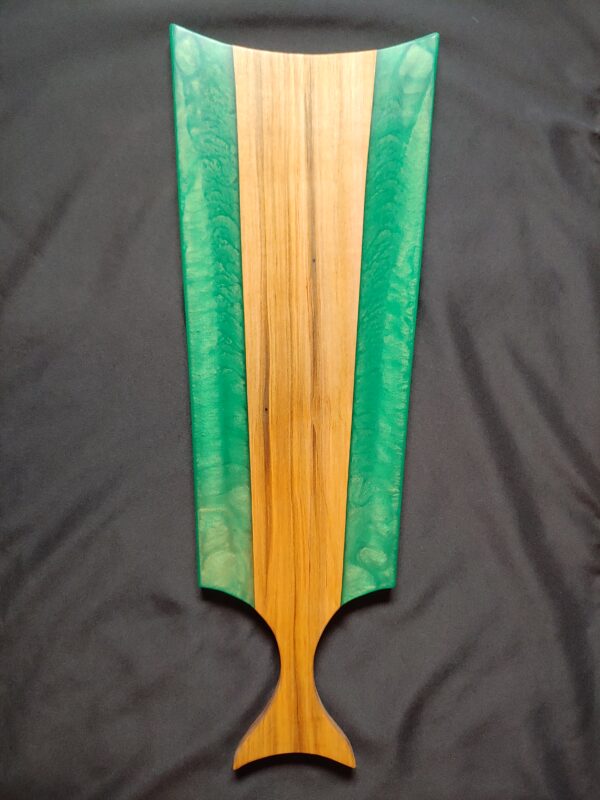 Charcuterie Board Ambrosia Maple Wood with Green Border