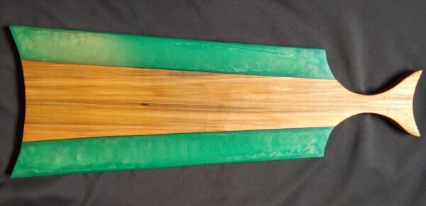 Charcuterie Board Ambrosia Maple Wood with Green Border